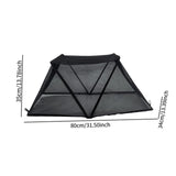 Maxbell Garden Plant Shade Tent Easy Installation Folding Sun Protection Plant Cover Black