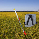 Maxbell Fertilizer Spreader Sturdy Time Saving Fertilizer Dispenser for Turf Garden Metal Tube