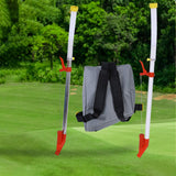 Maxbell Fertilizer Spreader Sturdy Time Saving Fertilizer Dispenser for Turf Garden Metal Tube