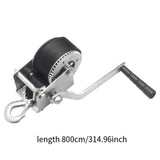Maxbell Hand Winch Heavy Duty High Strength with 26.25ft Strap for Boat Marine Truck
