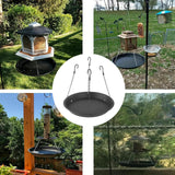 Maxbell Bird Feeder Weatherproof Decoration Birdfeeder for Outside Outdoors Backyard Black