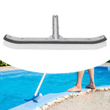 Maxbell Pool Brush Head Portable Swimming Pool Wall Brush Attachment Aluminum Handle