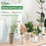 Maxbell 10x Plant Labels Garden Name Markers for Gardening Flowers Potted Vegetables