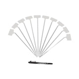 Maxbell 10x Plant Labels Garden Name Markers for Gardening Flowers Potted Vegetables