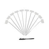 Maxbell 10x Plant Labels Garden Name Markers for Gardening Flowers Potted Vegetables