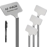 Maxbell 10x Plant Labels Garden Name Markers for Gardening Flowers Potted Vegetables
