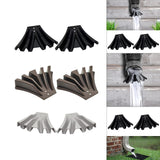 Maxbell 2 Pieces Gutter Downspout Diverters Down Spout Extenders for Lawn Black