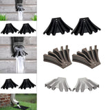 Maxbell 2 Pieces Gutter Downspout Diverters Down Spout Extenders for Lawn Black