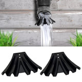 Maxbell 2 Pieces Gutter Downspout Diverters Down Spout Extenders for Lawn Black