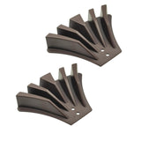 Maxbell 2 Pieces Gutter Downspout Diverters Down Spout Extenders for Lawn Brown