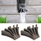 Maxbell 2 Pieces Gutter Downspout Diverters Down Spout Extenders for Lawn Brown