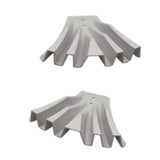 Maxbell 2 Pieces Gutter Downspout Diverters Down Spout Extenders for Lawn White