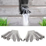 Maxbell 2 Pieces Gutter Downspout Diverters Down Spout Extenders for Lawn White