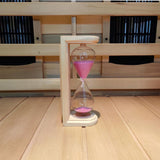 Maxbell Sauna Hourglass Sand Timer 15 Minutes Rotating Sand Clock for Sauna Bath SPA