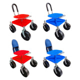 Maxbell Garden Rolling Work Seat Sturdy for Gardener Planting Outdoor House Cleaning blue