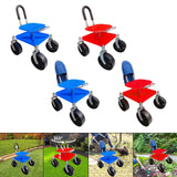 Maxbell Garden Rolling Work Seat Sturdy for Gardener Planting Outdoor House Cleaning blue