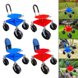 Maxbell Garden Rolling Work Seat Sturdy for Gardener Planting Outdoor House Cleaning blue