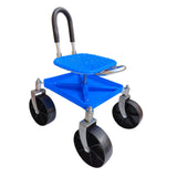 Maxbell Garden Rolling Work Seat Sturdy for Gardener Planting Outdoor House Cleaning blue