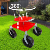 Maxbell Garden Rolling Work Seat Sturdy for Gardener Planting Outdoor House Cleaning red