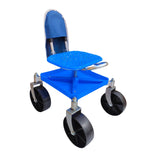 Maxbell Garden Rolling Work Seat Sturdy for Gardener Planting Outdoor House Cleaning blue with bag
