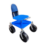 Maxbell Garden Rolling Work Seat Sturdy for Gardener Planting Outdoor House Cleaning blue with bag