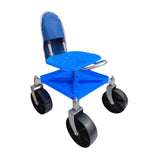Maxbell Garden Rolling Work Seat Sturdy for Gardener Planting Outdoor House Cleaning blue with bag