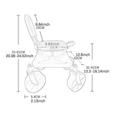 Maxbell Garden Rolling Work Seat Sturdy for Gardener Planting Outdoor House Cleaning blue with bag
