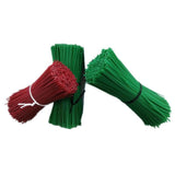 Maxbell 100x Green Twist Ties Multifunction Plastic Coated for Plants Climbing Tying