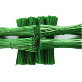 Maxbell 100x Green Twist Ties Multifunction Plastic Coated for Plants Climbing Tying