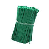 Maxbell 100x Green Twist Ties Multifunction Plastic Coated for Plants Climbing Tying