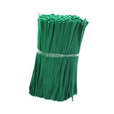 Maxbell 100x Green Twist Ties Multifunction Plastic Coated for Plants Climbing Tying