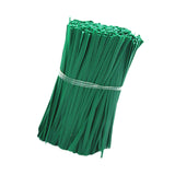 Maxbell 100x Green Twist Ties Multifunction Plastic Coated for Plants Climbing Tying