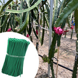 Maxbell 100x Green Twist Ties Multifunction Plastic Coated for Plants Climbing Tying