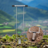 Maxbell Bulb Planter Metal Manual Seedling Transplanter for Planting Digging Weeding Style A