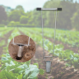 Maxbell Bulb Planter Metal Manual Seedling Transplanter for Planting Digging Weeding Style B