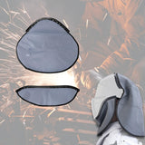 Maxbell Welding Helmet Cover Professional Welder Hat Cap Heavy Duty Flame Retardant Gray