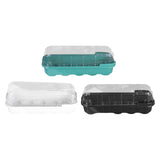 Maxbell Seed Propagator Tray 10 Holes Windowsill Tray with Cover for Backyard Garden Green
