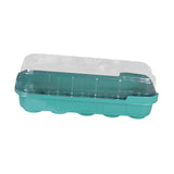 Maxbell Seed Propagator Tray 10 Holes Windowsill Tray with Cover for Backyard Garden Green