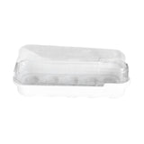 Maxbell Seed Propagator Tray 10 Holes Windowsill Tray with Cover for Backyard Garden White