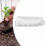 Maxbell Seed Propagator Tray 10 Holes Windowsill Tray with Cover for Backyard Garden White