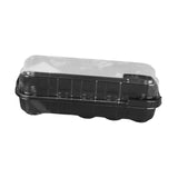 Maxbell Seed Propagator Tray 10 Holes Windowsill Tray with Cover for Backyard Garden Black