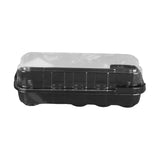 Maxbell Seed Propagator Tray 10 Holes Windowsill Tray with Cover for Backyard Garden Black