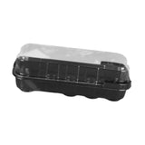 Maxbell Seed Propagator Tray 10 Holes Windowsill Tray with Cover for Backyard Garden Black