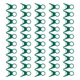 Maxbell 50 Pieces Plant Support Garden Clips Tool Fastening Clip for Tomatoes Flower green