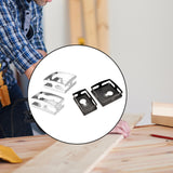 Maxbell 2Pcs Socket Cutter Efficient Carving Tool Professional Electrical Box Cutter Argent