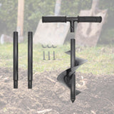 Maxbell Auger Drill Planting Hand Post Hole Digger for Cultivating Fence Borer Patio