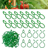 Maxbell 500Pcs Plant Clips Locks Fixing Support Clips for Outdoor Backyard Vegetable