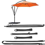 Maxbell 5Pcs Wind Lock Protection Reusable Parasol Wind Strap for Yard Patio Shading