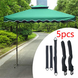 Maxbell 5Pcs Wind Lock Protection Reusable Parasol Wind Strap for Yard Patio Shading