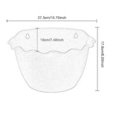 Maxbell 3Pcs Plant Holder Rustic Wall Flower Pot Holder for Garden Decoration Office white